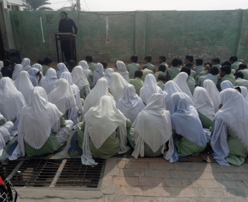 Mimar-E-Millat School System kids studying